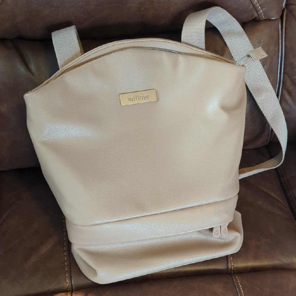 Willow Tan Backpack Sleek Design Everyday Use
